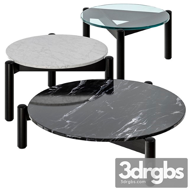 Cassina 535 Plateau Interchangeable Coffee Tables