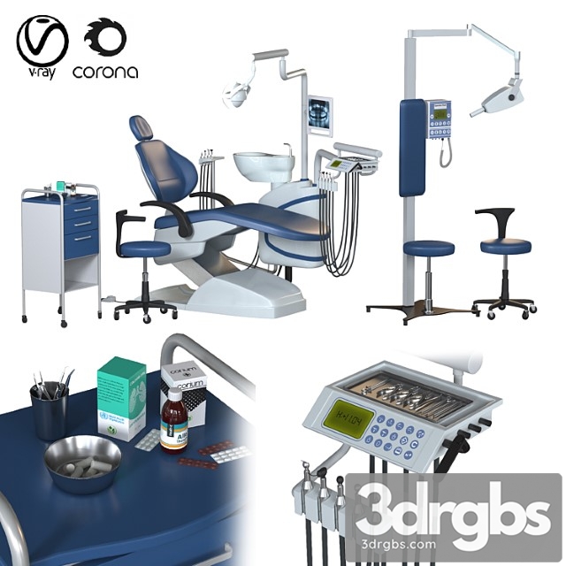 Dental Chair Unit Set Hospital Equipment Vol 3