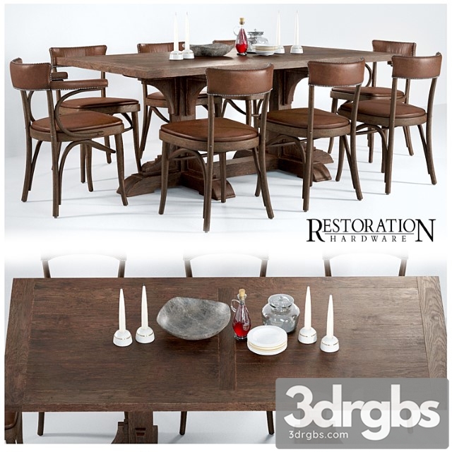 Dining group restoration hardware 2