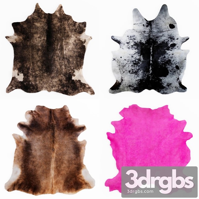 Four rugs from animal skins 07