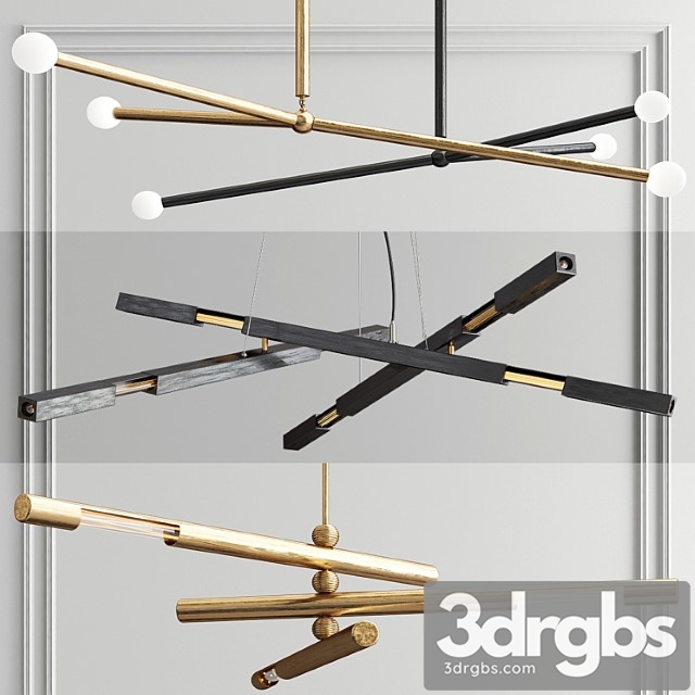 Brass System Chandelier 3 Type