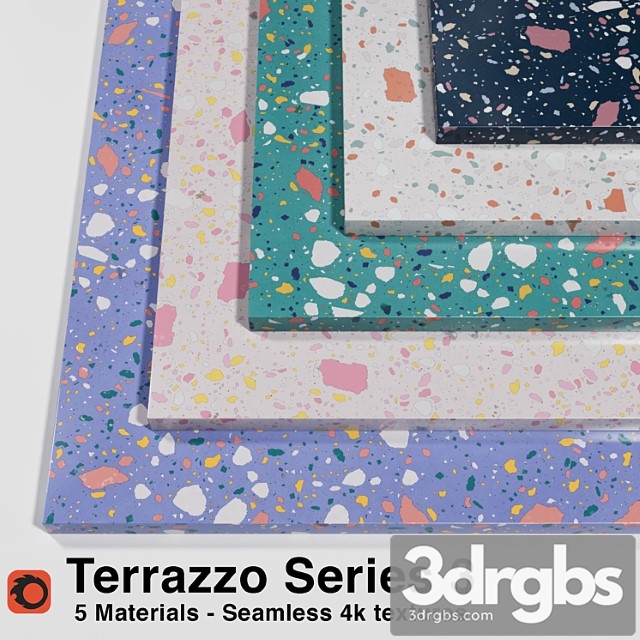 Terrazzo - series 3 (5 seamless materials)