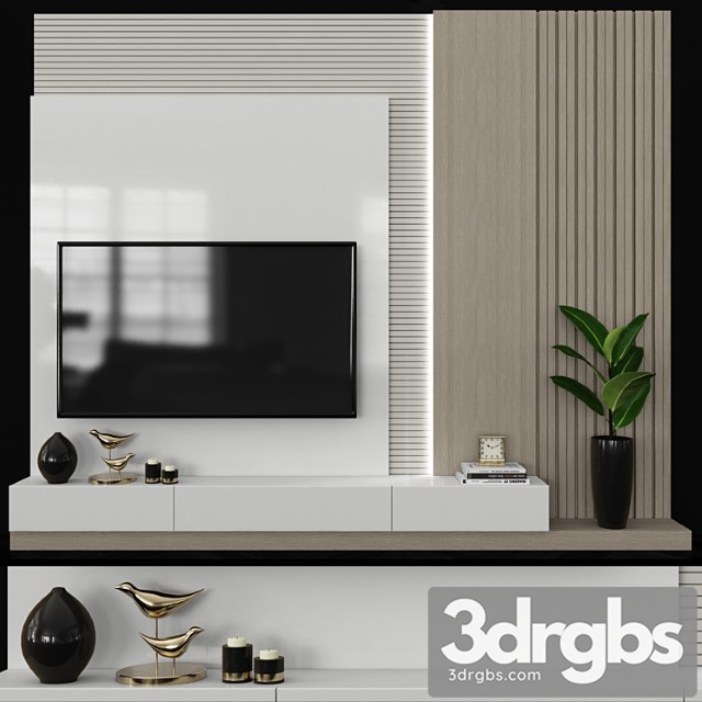 Modern tv wall set64