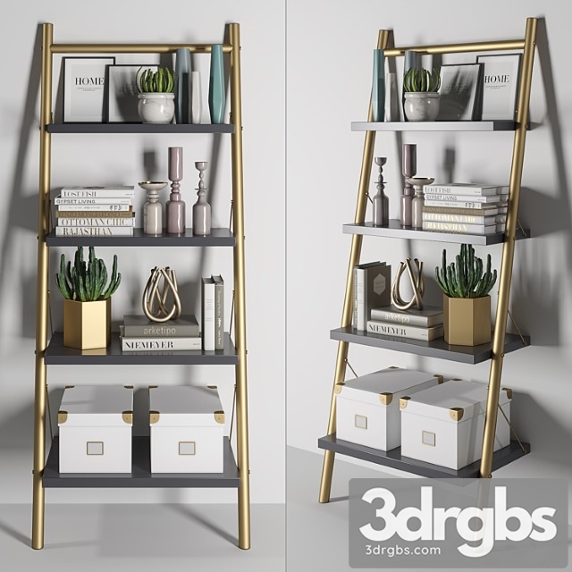 Bookcase decor set 1 2