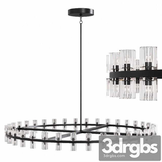 Restoration Hardware Arcachon Rround Chandelier 60 Black