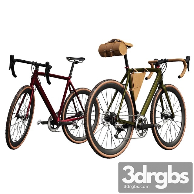 Modern bicycle in two shades