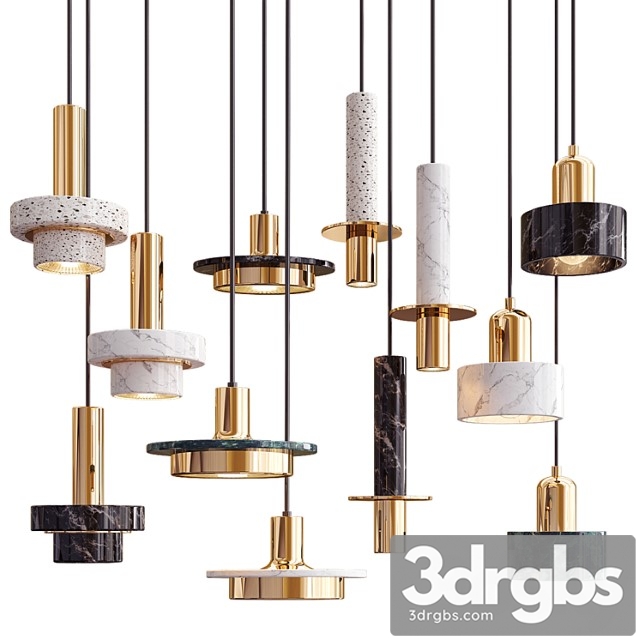 Four hanging lights 47 exclusive marble