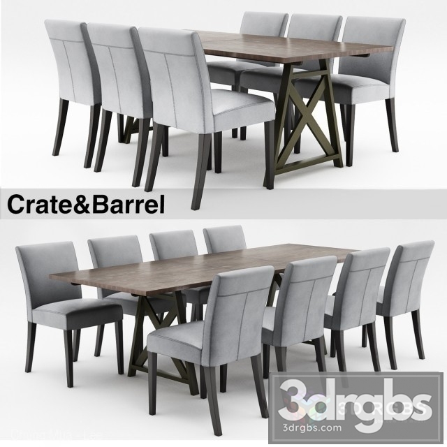 Crate Barrel Table and Chair