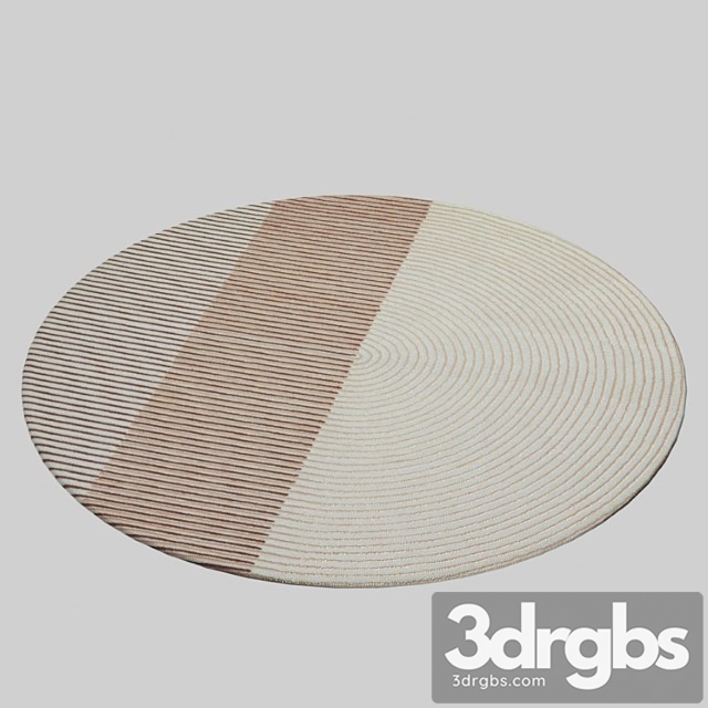 Ply pink by gan rug round pink