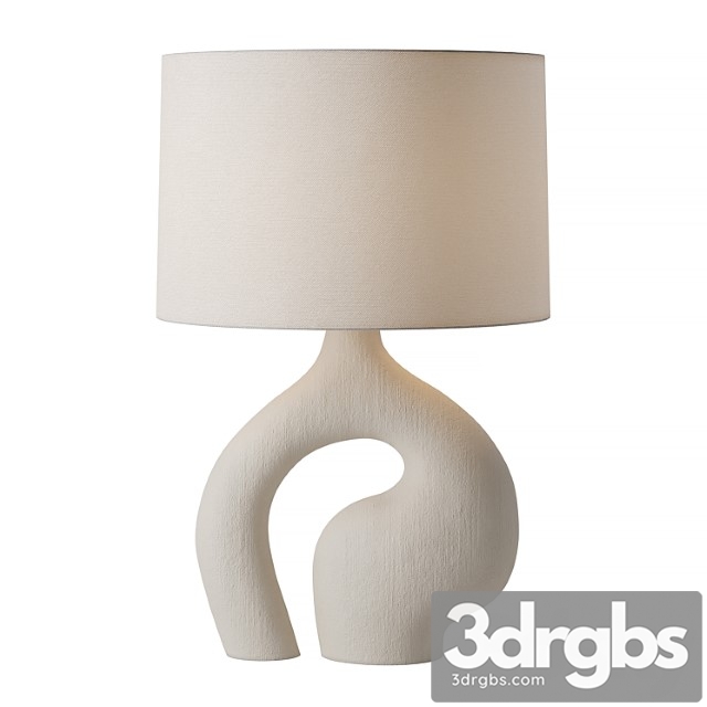 Oblong loop table lamp