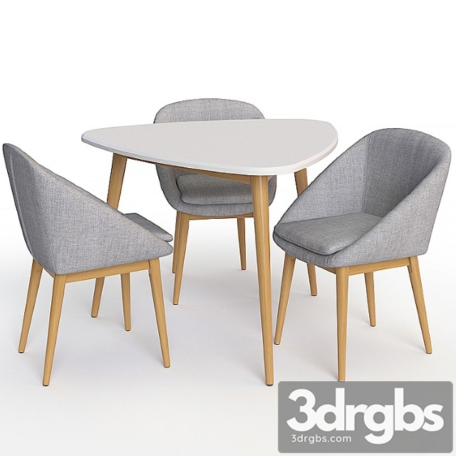 Dining group jimi la redoute. table + chair 2