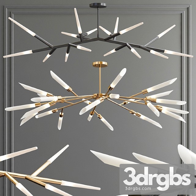 Branch Multi Tube Led Chandelier