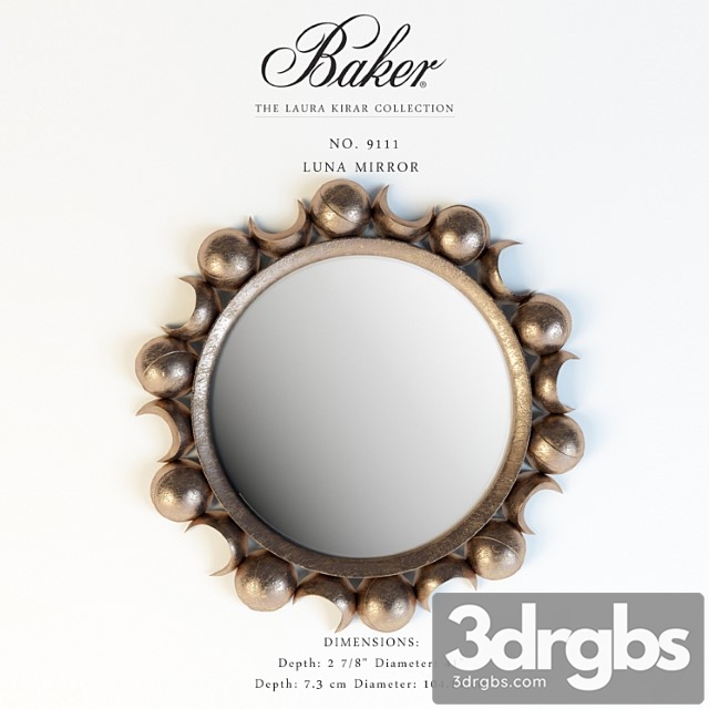 Baker No. 9111 Luna mirror