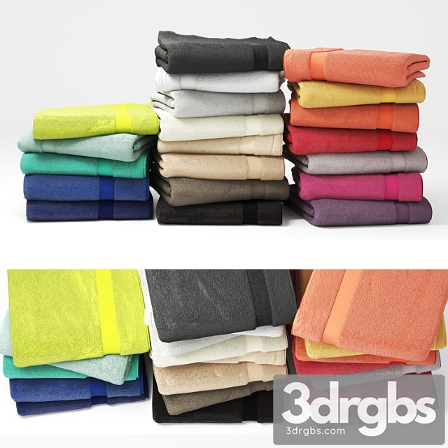 Set of Colorful Towels 2