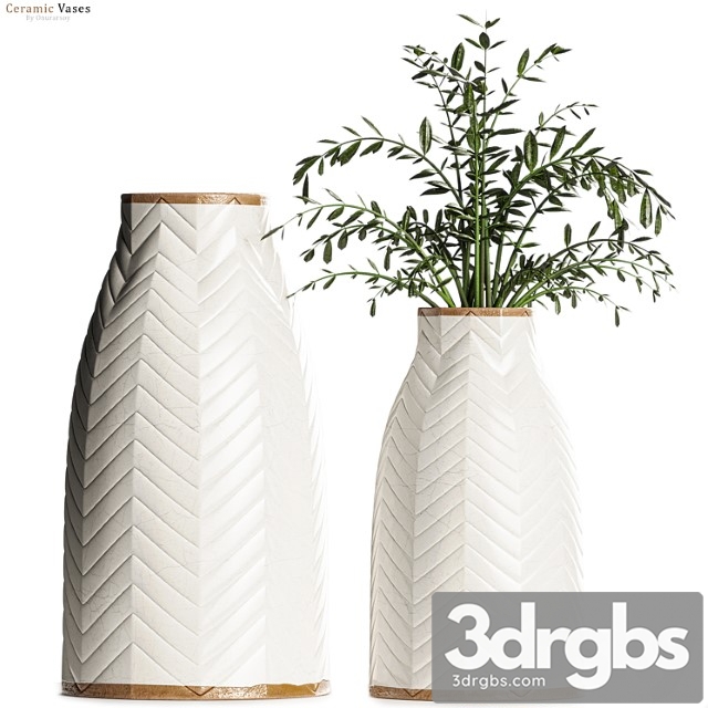 Crate Barrel Adra Vases With Plants