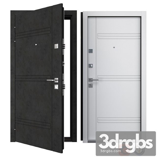 Entrance metal door trio (your frame)