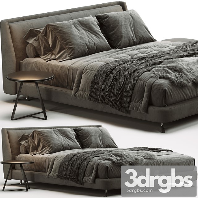 Minotti spencer bed 2a