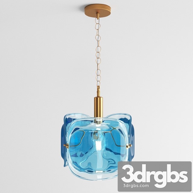 Colored glass pendant lamp lampatron trino