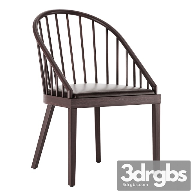 Cb2 comb blackened wood dining chair