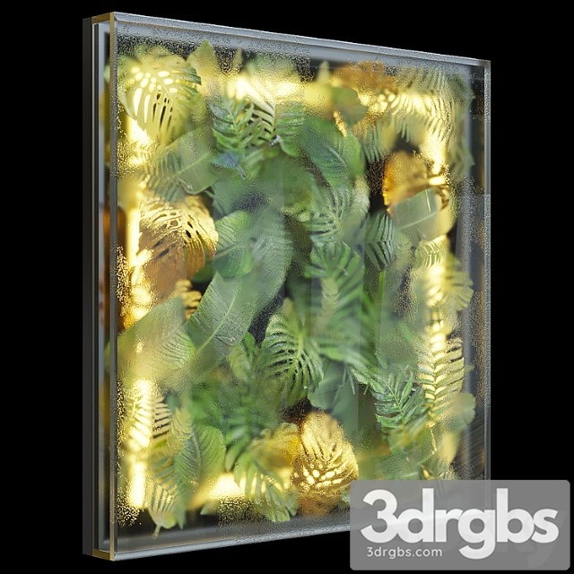 Greenbox - wall-mounted phytomodule with lighting vargov design