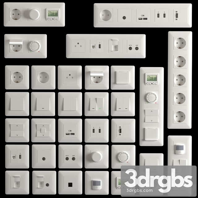 Unica New Schneider Electric Socket Set