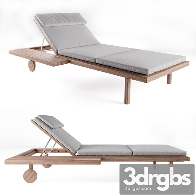 Tribu garden daybed with castors 2