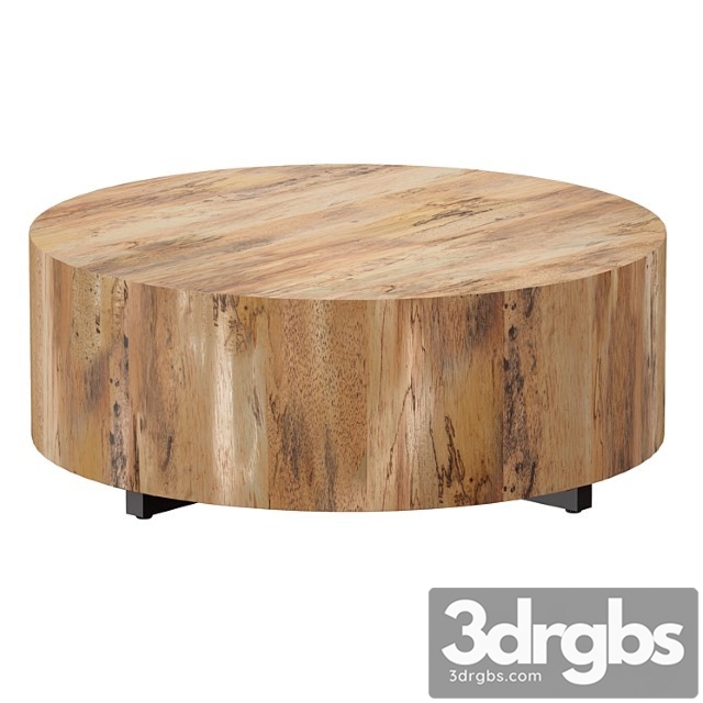 Round Coffee Table Dillon Spalted Primavera Round Wood Zoffee Table Tsrate Andes Barrel