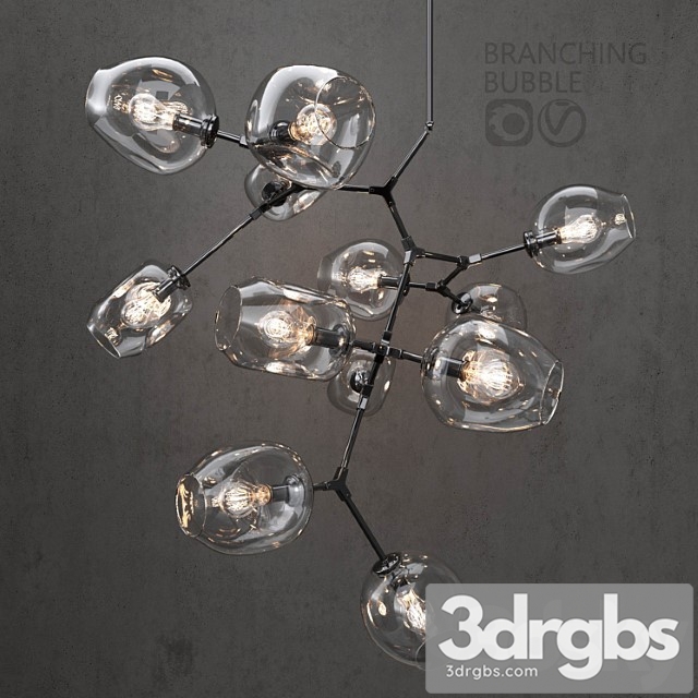 Branching bubble 12 lamps