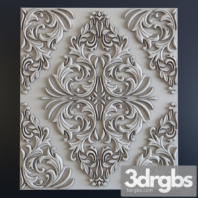 Decorative plaster 3d panel 3434