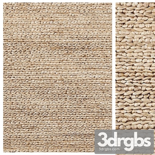 Textures Rug Natural braided designer jute rug