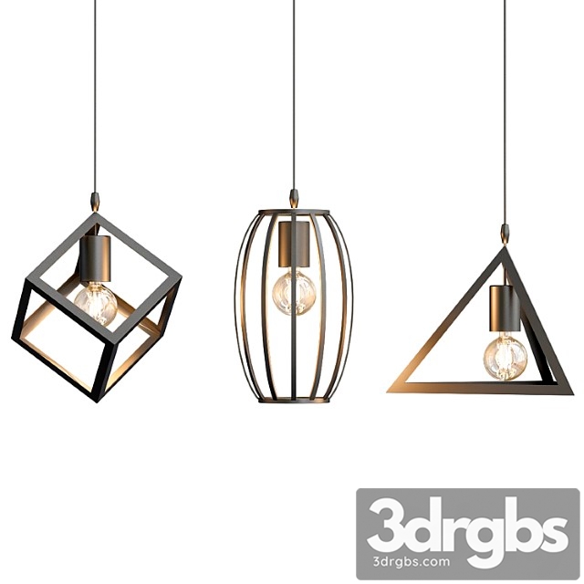 Lampe Black Retro Pendant