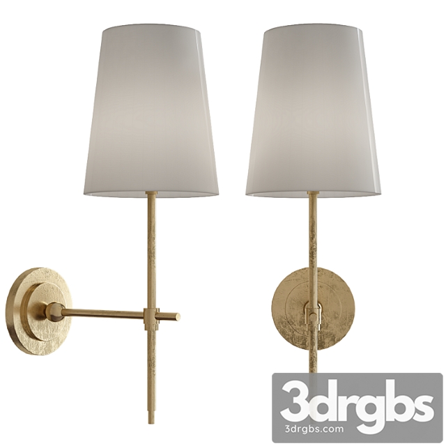 Adams wall sconce with linen shade_1