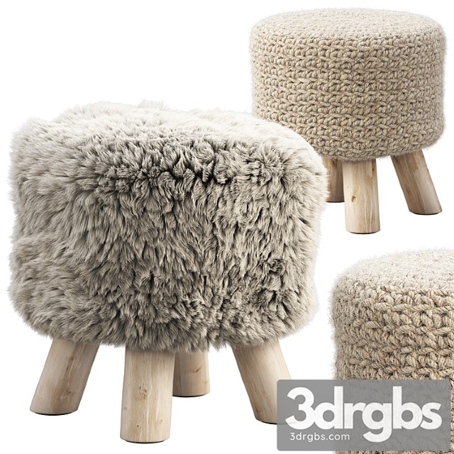 Joybird yoli pouf (2 options)