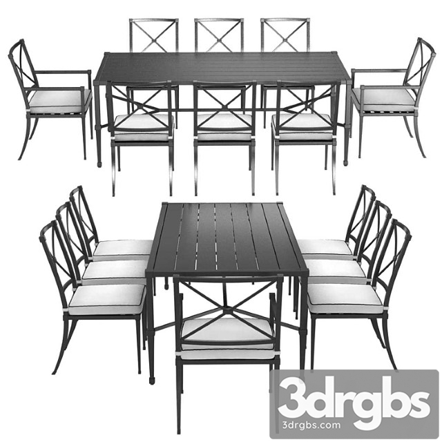 Restoration hardware trousdale table and chairs 2