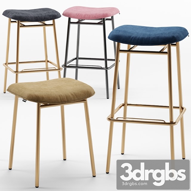 Fifties backless bar stool - calligaris 2