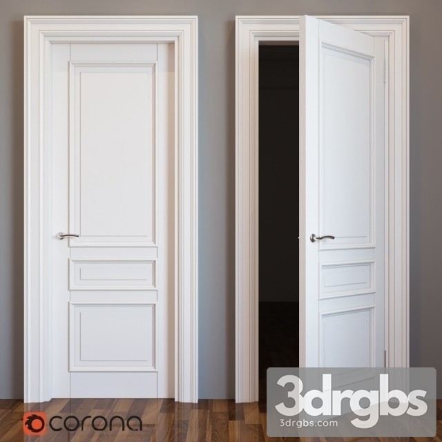 Neoclassic White Door