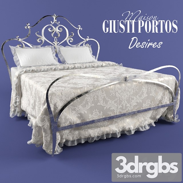 Giusti Porthos Désires Wrought Iron Bed