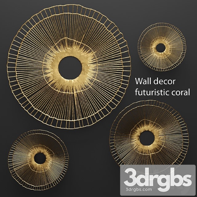 Wall Decor Futuristic Coral Panel Wall Decor