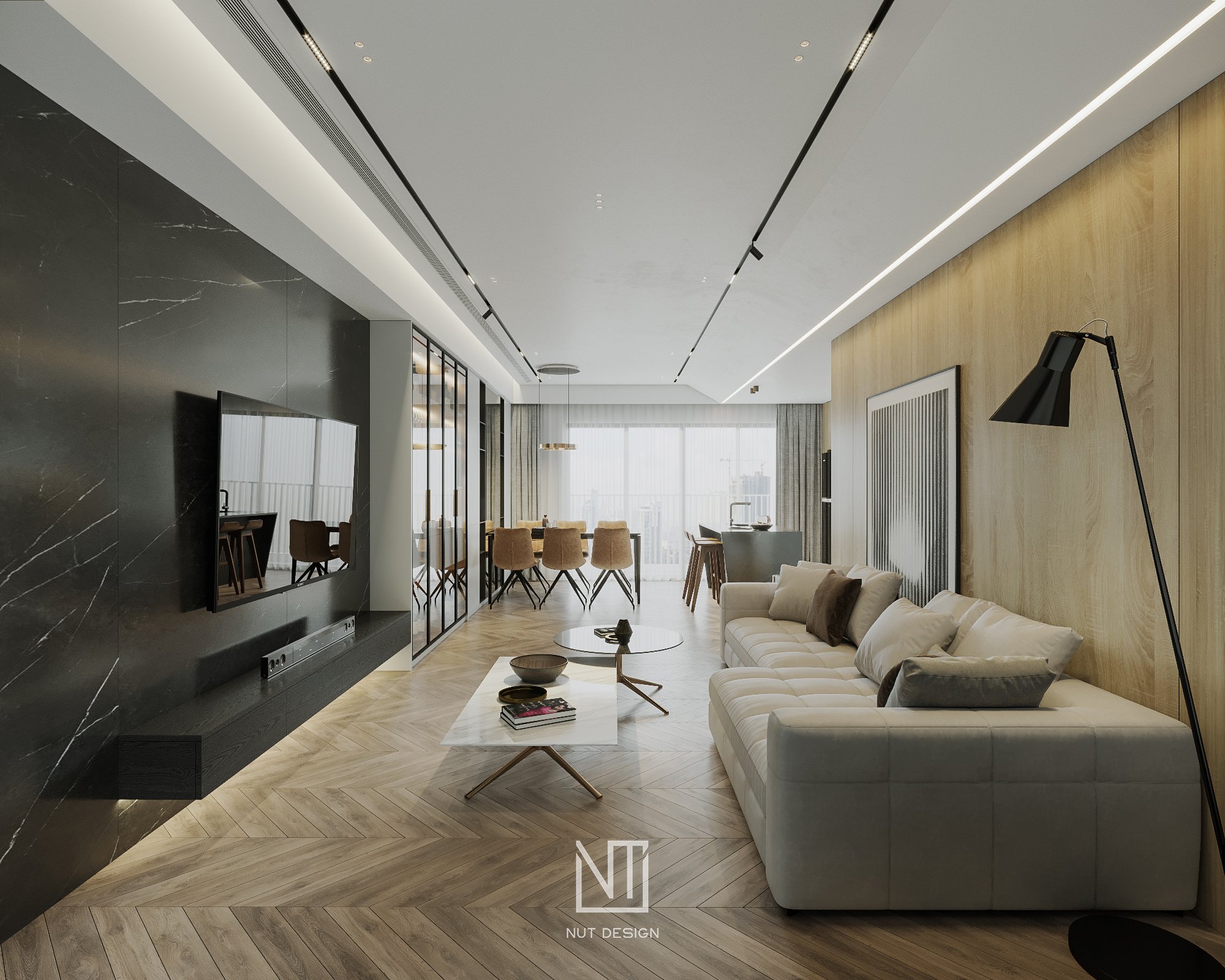 Living Room Apartment Share By Nut Design 5