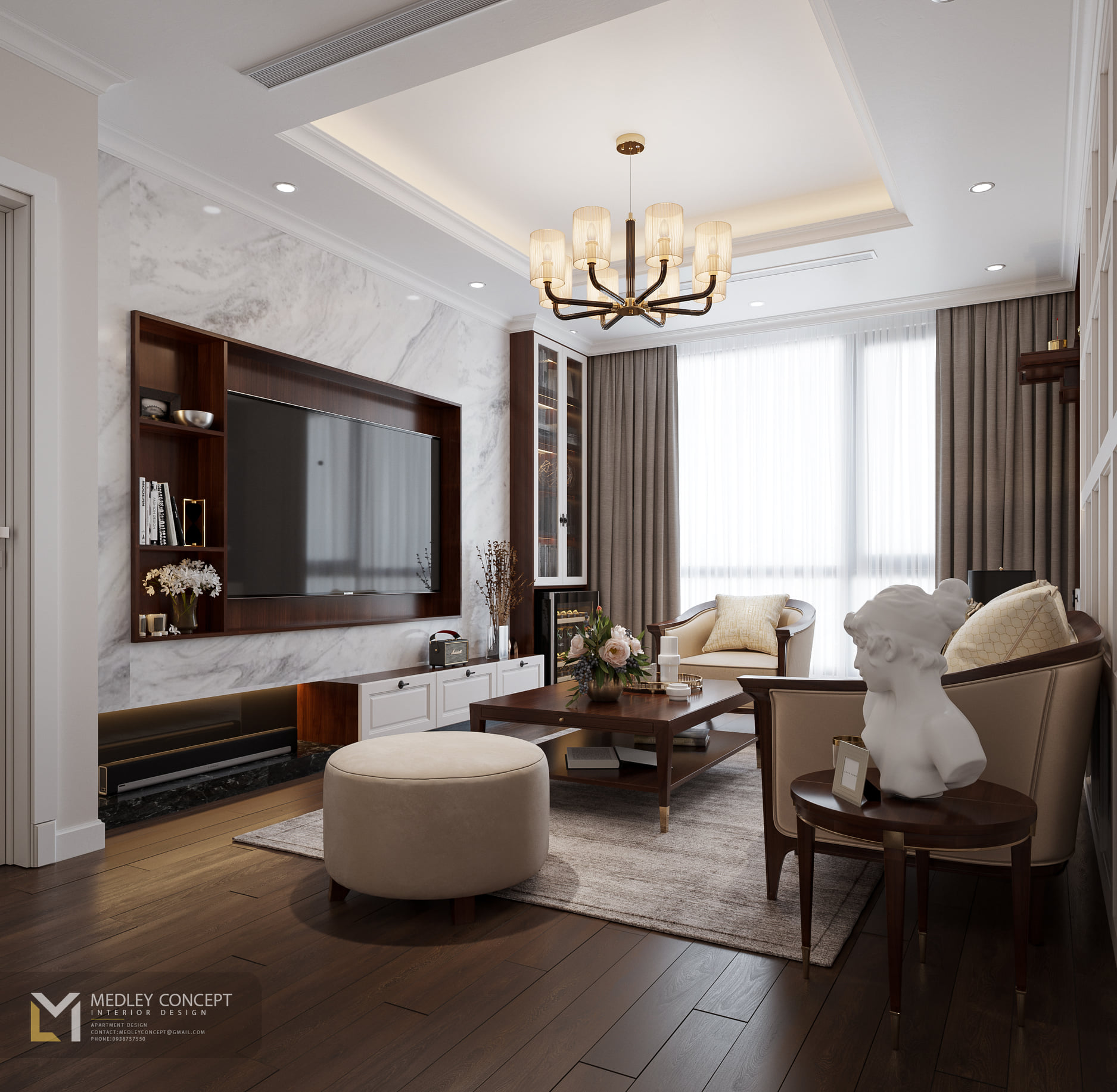 Neoclassic Living Room Apartment 2